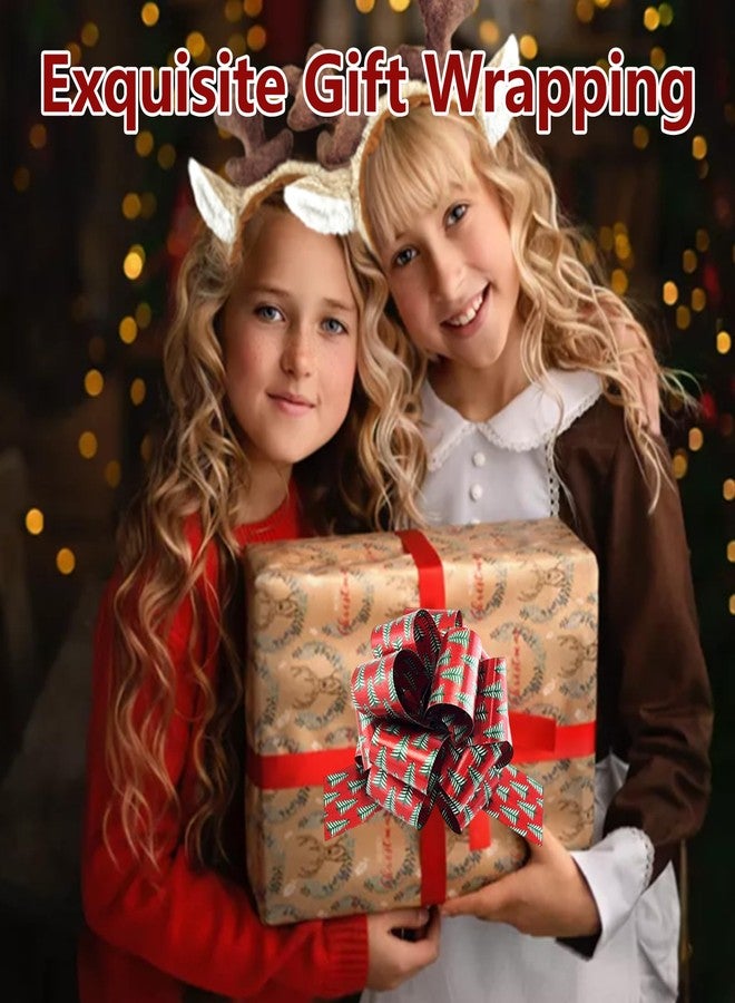 GIYAWA ٢٠ قطعة من فيونكات عيد الميلاد، فيونكات سحب كبيرة، إكسسوارات تغليف هدايا، فيونكات ملونة للهدايا وسلال الهدايا، زينة حفلات عيد الميلاد وأعياد الميلاد وحفلات الزفاف - Image 2
